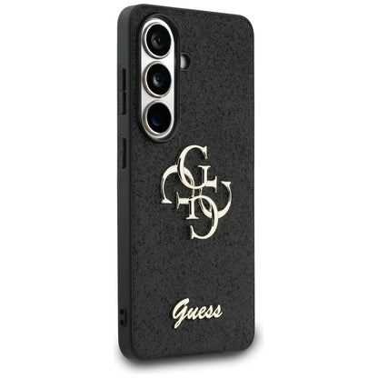 Funda para Samsung Galaxy S26 S942, Guess, Fixed Glitter Big 4G Metal Frame, Negra