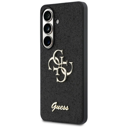 Funda para Samsung Galaxy S26 S942, Guess, Fixed Glitter Big 4G Metal Frame, Negra