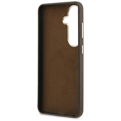 Funda para Samsung Galaxy S26 Plus S947, Guess, 4G Grained Big and Classic Logo, Marrón
