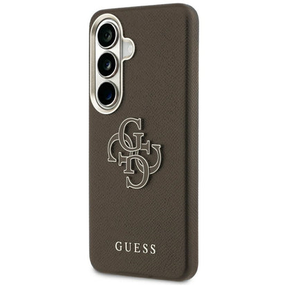 Funda para Samsung Galaxy S26 Plus S947, Guess, 4G Grained Big and Classic Logo, Marrón