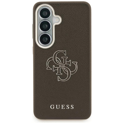 Funda para Samsung Galaxy S26 Plus S947, Guess, 4G Grained Big and Classic Logo, Marrón