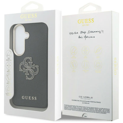 Funda para Samsung Galaxy S26 Plus S947, Guess, 4G Grained Big and Classic Logo, Negra