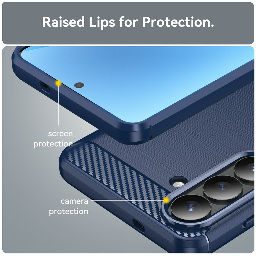 Funda para Samsung Galaxy S26 Plus S947, Techsuit, Carbono, Azul