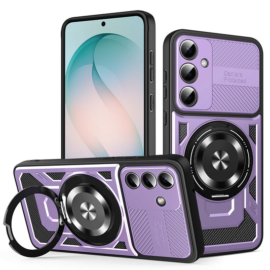 Funda para Samsung Galaxy S26 Plus, Techsuit, RuggedCam, Morado