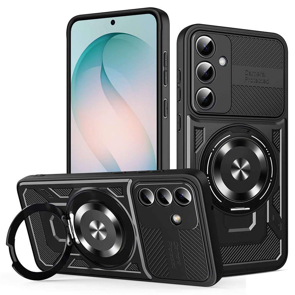 Funda para Samsung Galaxy S26 Plus, Techsuit, RuggedCam, Negra