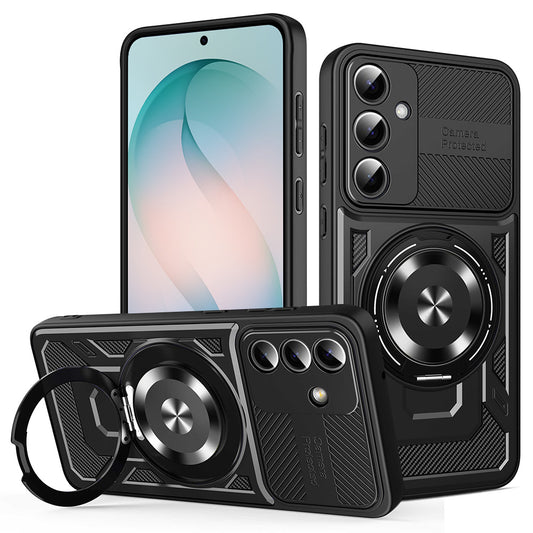 Funda para Samsung Galaxy S26 Plus, Techsuit, RuggedCam, Negra