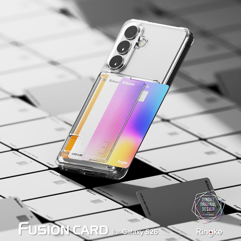 Funda para Samsung Galaxy S26 S942, Ringke, Fusion Card, Transparente