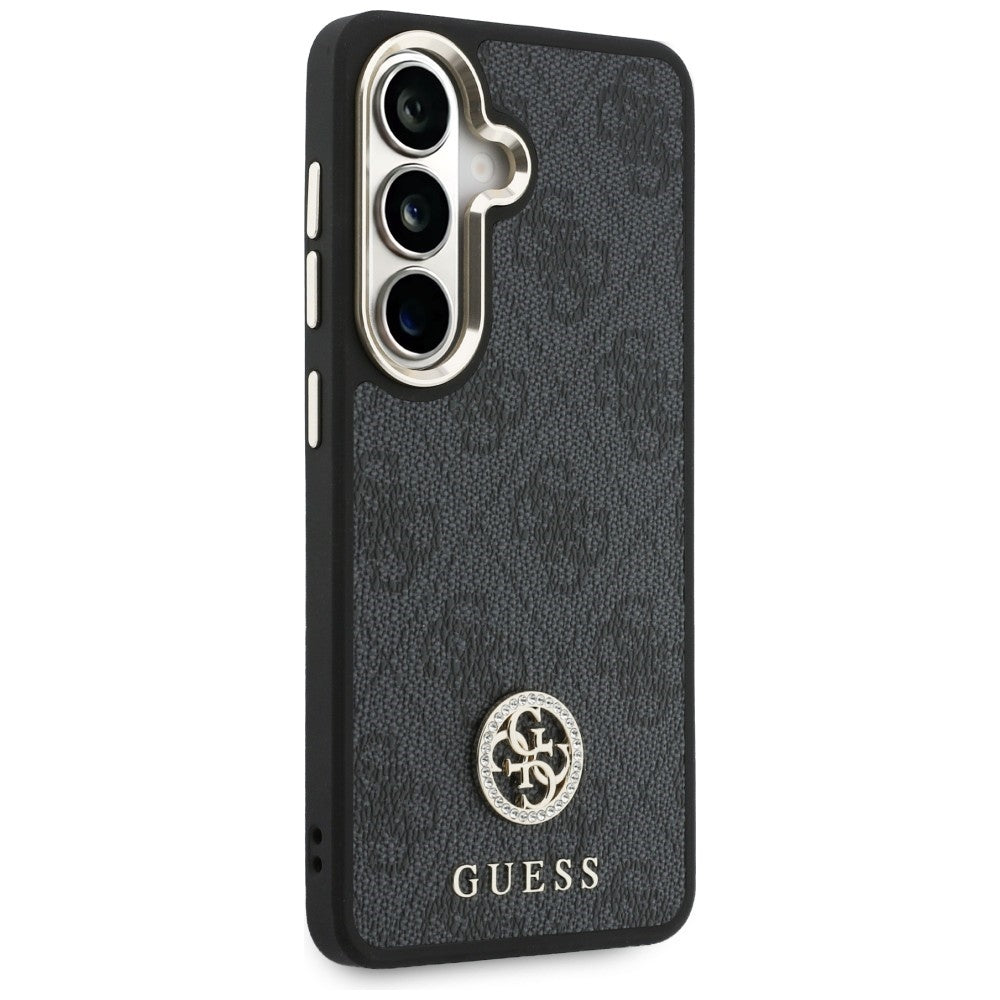 Funda para Samsung Galaxy S26 S942, GUESS, 4G Big Rhinestone Triangle Strap, Negra
