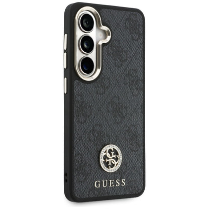 Funda para Samsung Galaxy S26 S942, GUESS, 4G Big Rhinestone Triangle Strap, Negra