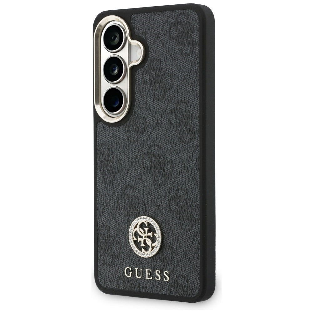 Funda para Samsung Galaxy S26 S942, GUESS, 4G Big Rhinestone Triangle Strap, Negra
