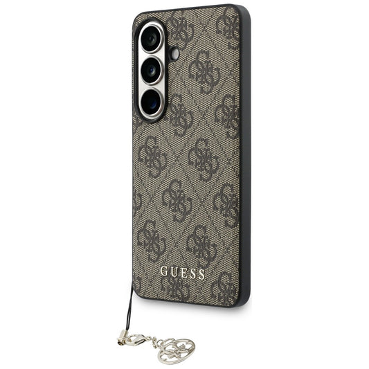Funda para Samsung Galaxy S26 S942, Guess, 4G Classic Logo Charm, Marrón