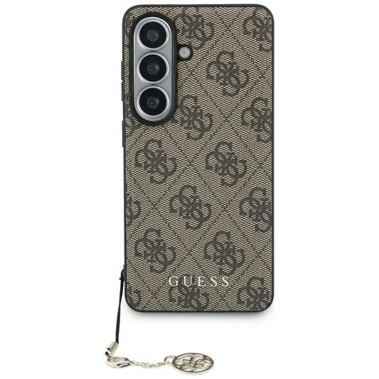Funda para Samsung Galaxy S26 S942, Guess, 4G Classic Logo Charm, Marrón