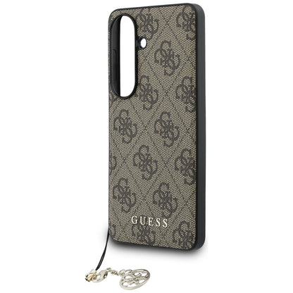 Funda para Samsung Galaxy S26 S942, Guess, 4G Classic Logo Charm, Marrón