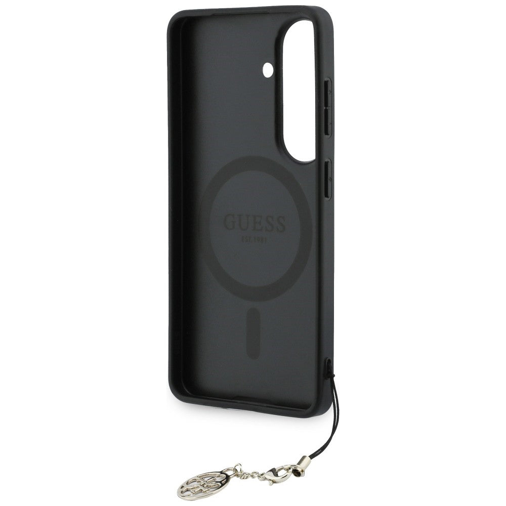 Funda para Samsung Galaxy S26 S942, Guess, 4G Classic Logo Charm, Marrón