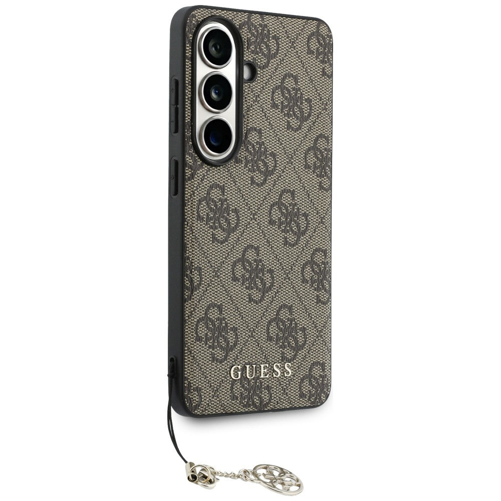 Funda para Samsung Galaxy S26 S942, Guess, 4G Classic Logo Charm, Marrón
