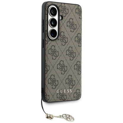 Funda para Samsung Galaxy S26 S942, Guess, 4G Classic Logo Charm, Marrón