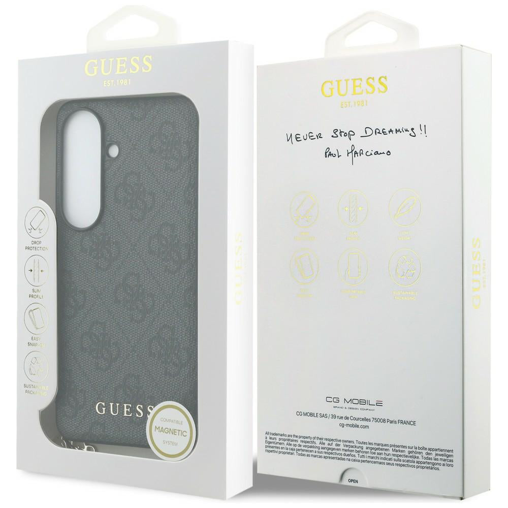 Funda para Samsung Galaxy S26 S942, Guess, 4G Classic Logo Charm, Negra