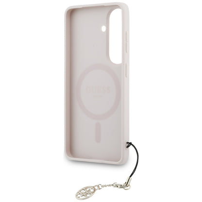 Funda para Samsung Galaxy S26 S942, Guess, 4G Classic Logo Charm, Rosa