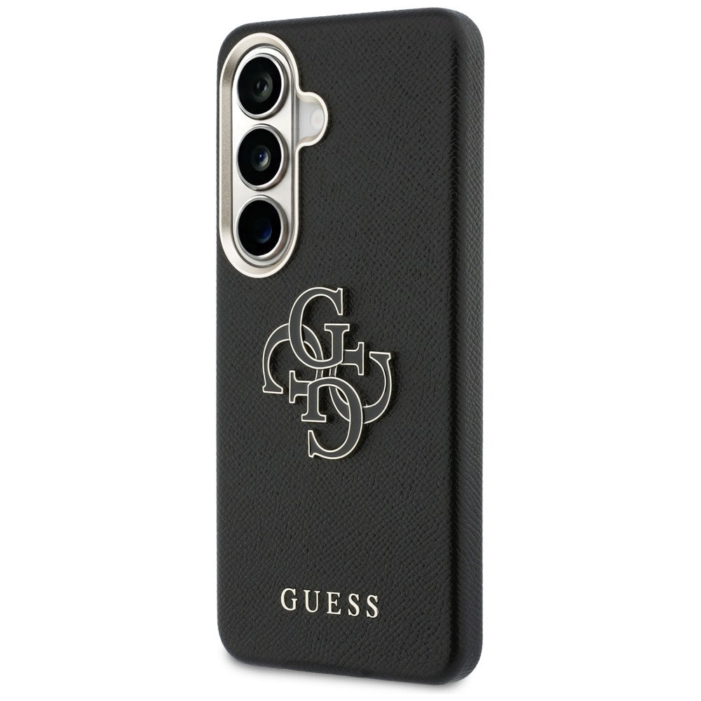 Funda para Samsung Galaxy S26 S942, Guess, 4G Grained Big and Classic Logo, Negra