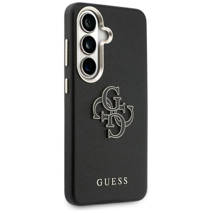 Funda para Samsung Galaxy S26 S942, Guess, 4G Grained Big and Classic Logo, Negra