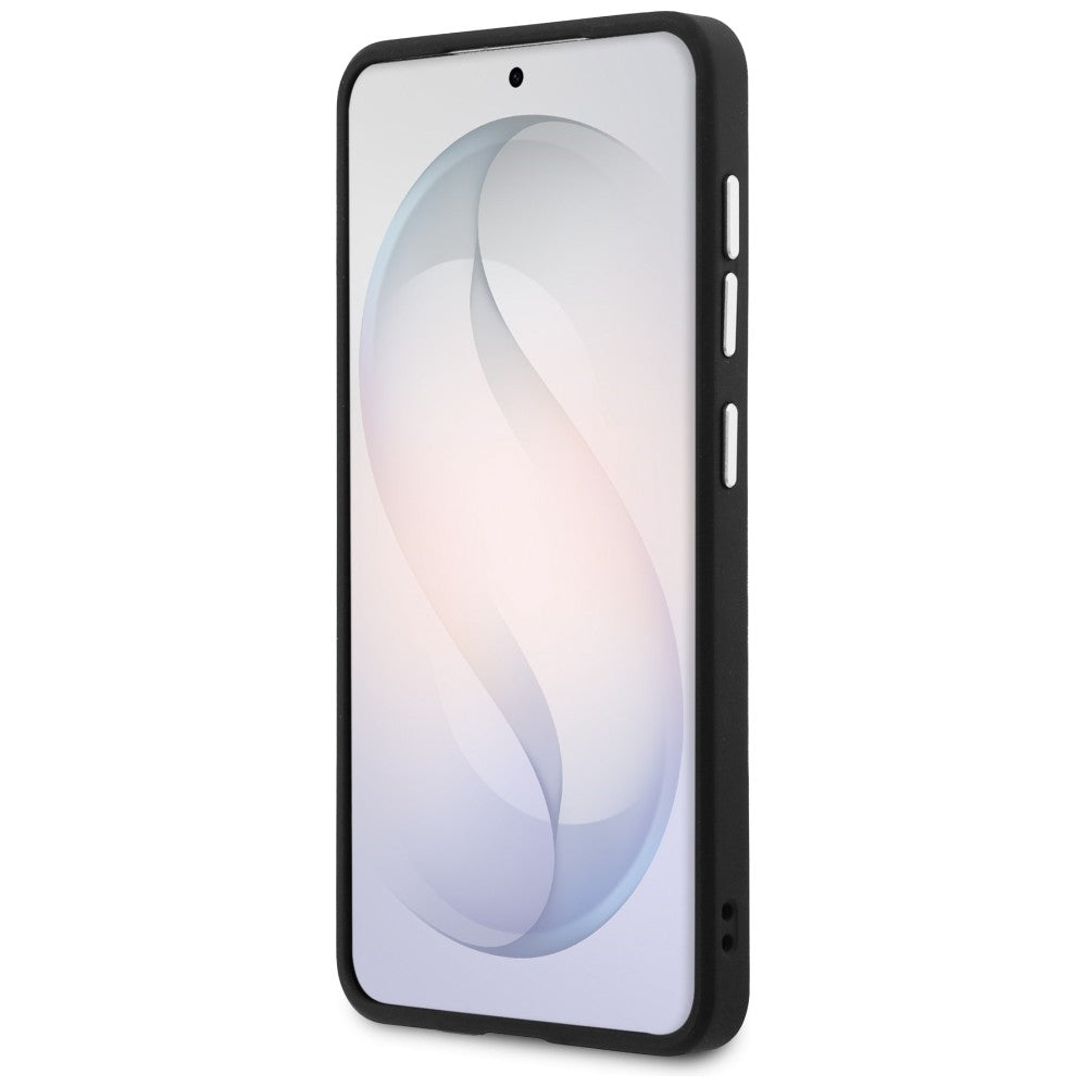 Funda para Samsung Galaxy S26 S942, Guess, Fixed Glitter Triangle Logo, Negra