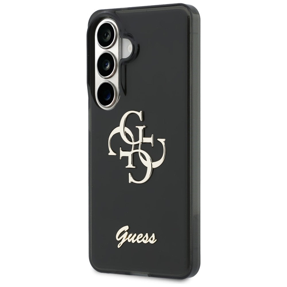 Funda para Samsung Galaxy S26 S942, Guess, IML Big Metal 4G Script, Negra