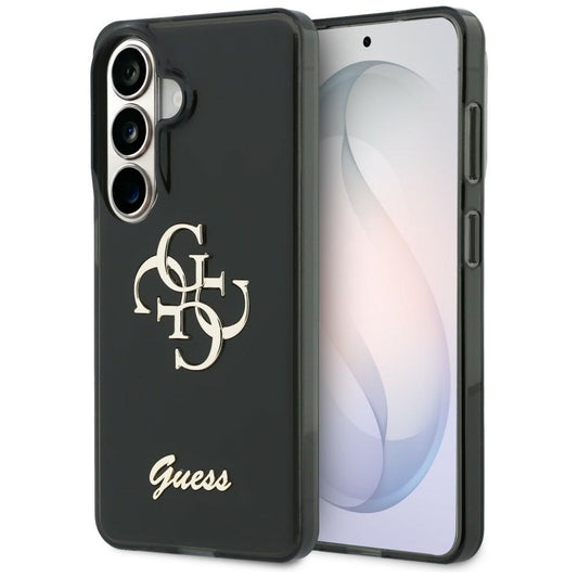 Funda para Samsung Galaxy S26 S942, Guess, IML Big Metal 4G Script, Negra