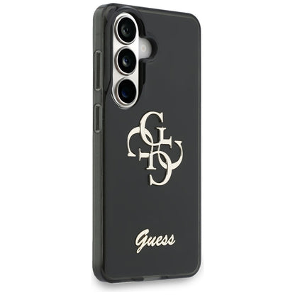 Funda para Samsung Galaxy S26 S942, Guess, IML Big Metal 4G Script, Negra
