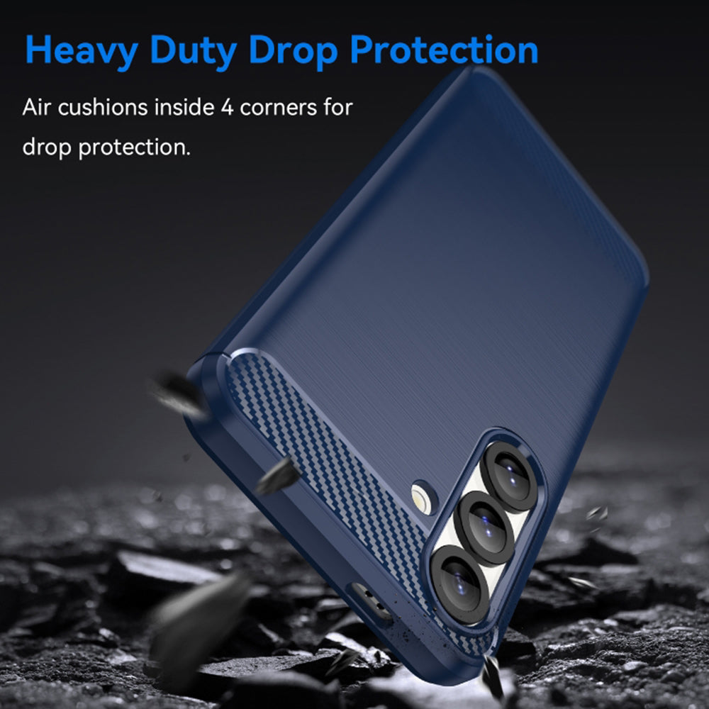 Funda para Samsung Galaxy S26, Techsuit, Carbono, Azul