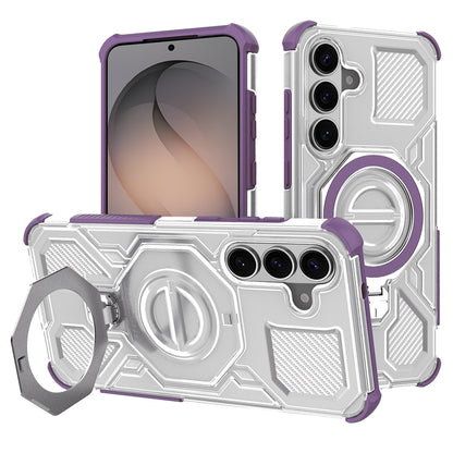 Funda para Samsung Galaxy S26, Techsuit, Carbon Shield Pro, Morado