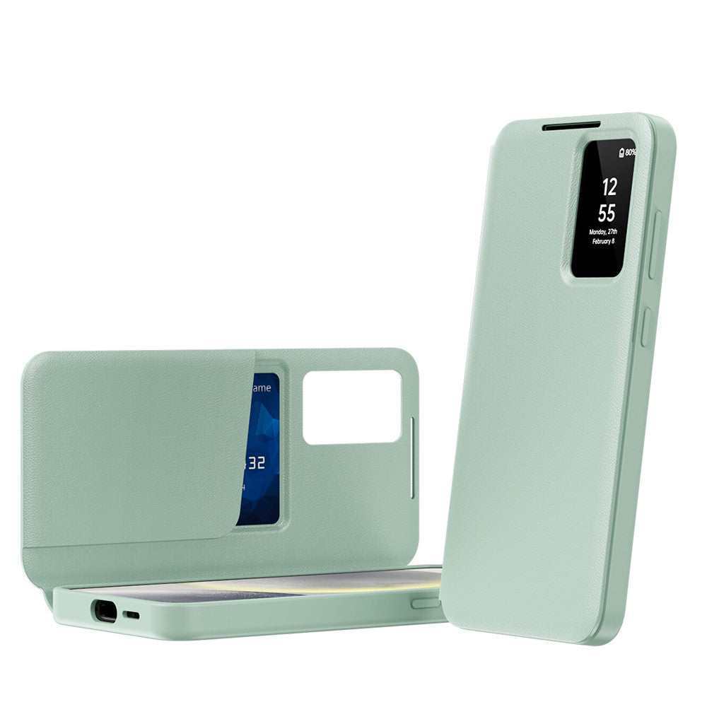 Funda para Samsung Galaxy S26, Techsuit, SmartView, Verde