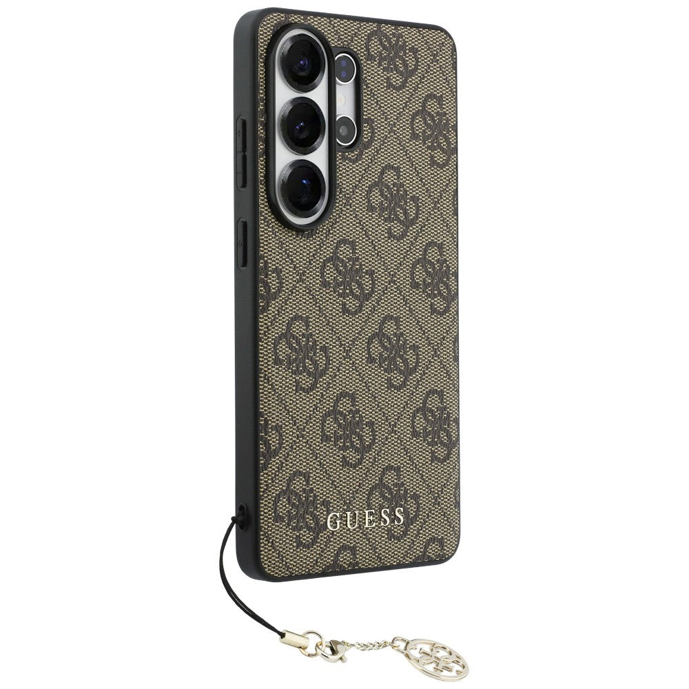 Case for Samsung Galaxy S26 Ultra S948, Guess, 4G Classic Logo Charm, Brown