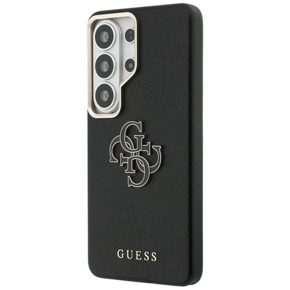 Funda para Samsung Galaxy S26 Ultra S948, Guess, 4G Grained Big and Classic Logo, Negra