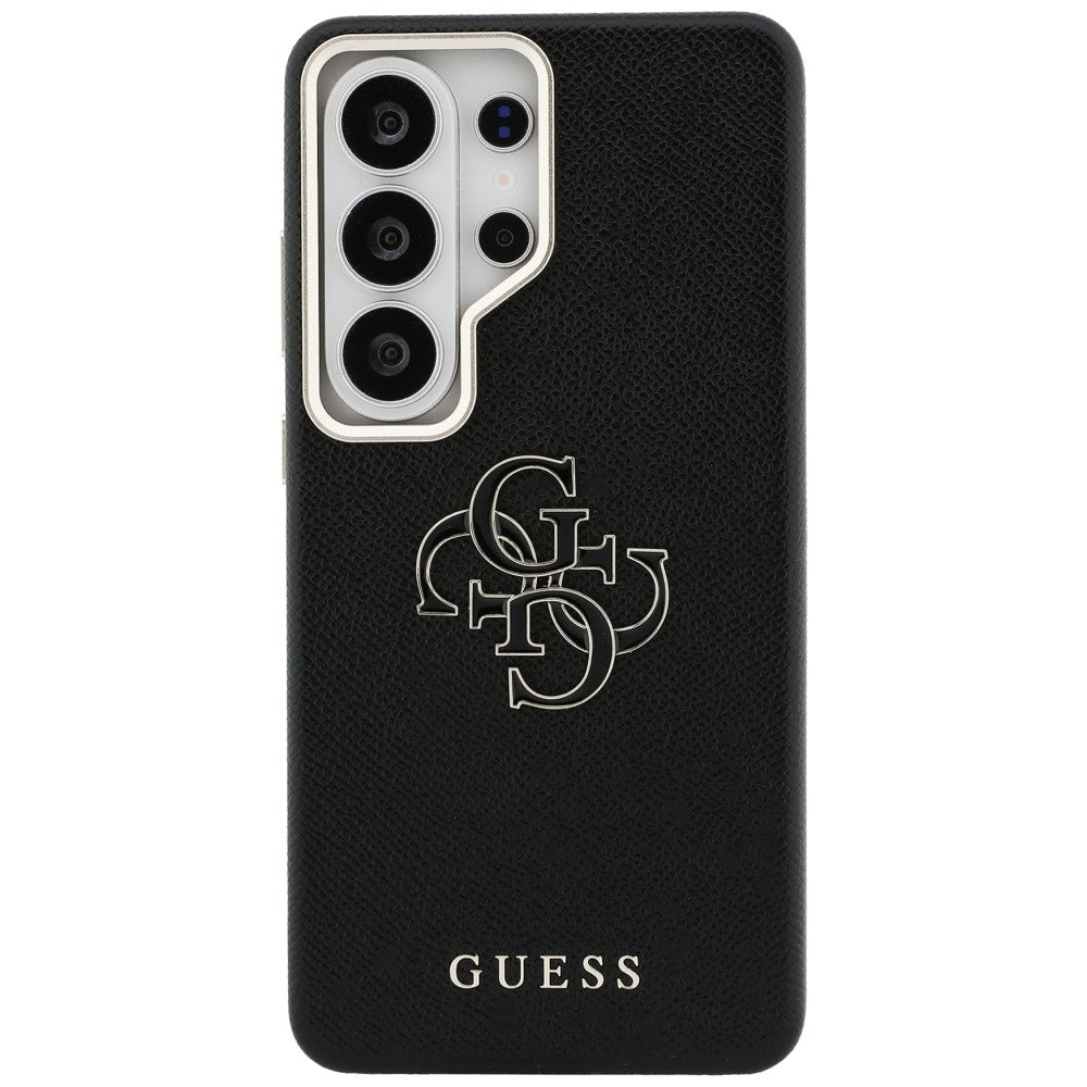 Funda para Samsung Galaxy S26 Ultra S948, Guess, 4G Grained Big and Classic Logo, Negra