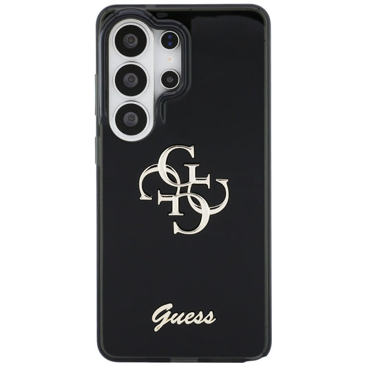 Funda para Samsung Galaxy S26 Ultra S948, Guess, IML Big Metal 4G Script, Negra