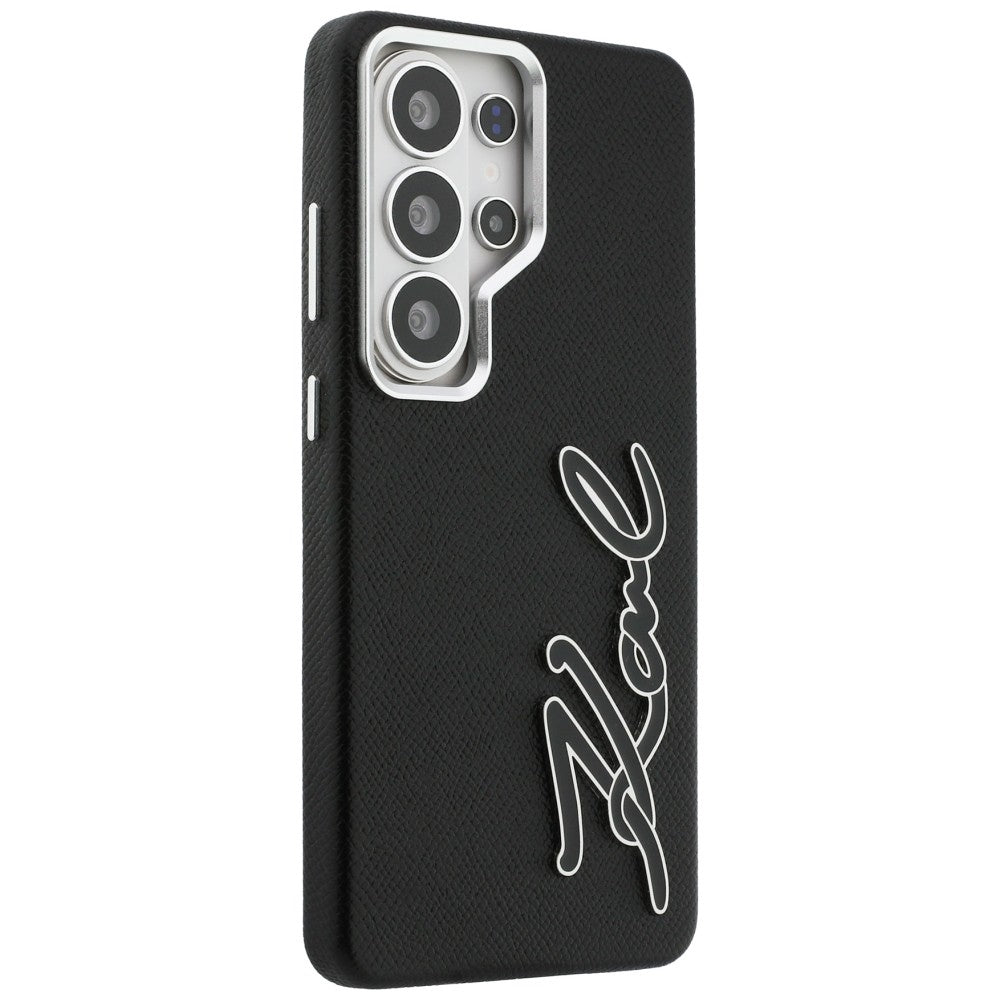 Funda para Samsung Galaxy S26 Ultra S948, Karl Lagerfeld, Signature Resin Logo, Negra
