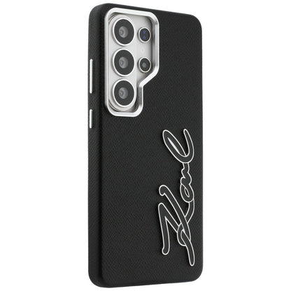 Funda para Samsung Galaxy S26 Ultra S948, Karl Lagerfeld, Signature Resin Logo, Negra
