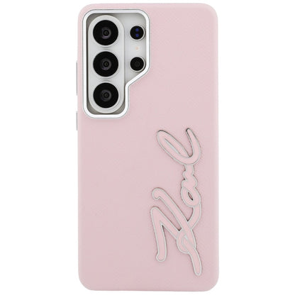 Funda para Samsung Galaxy S26 Ultra S948, Karl Lagerfeld, Signature Resin Logo, Rosa