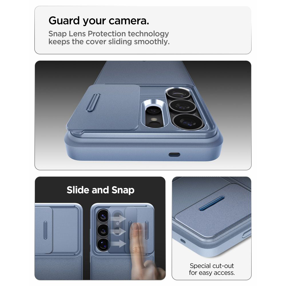 Case for Samsung Galaxy S26 Ultra S948, Spigen, Optik Armor, Blue ACS11226