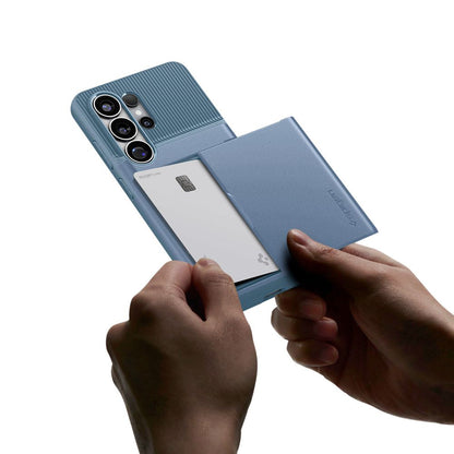 Funda para Samsung Galaxy S26 Ultra S948, Spigen, Slim Armor CS, Azul ACS11225