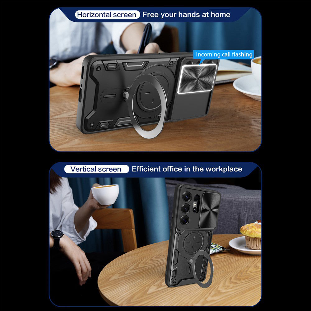 Funda para Samsung Galaxy S26 Ultra, Techsuit, CamGuard Pro, Azul