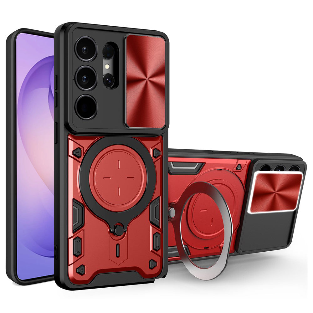 Funda para Samsung Galaxy S26 Ultra S948, Techsuit, CamGuard Pro, Roja