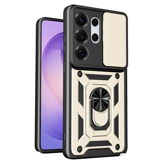 Funda para Samsung Galaxy S26 Ultra, Techsuit, CamShield, Dorada