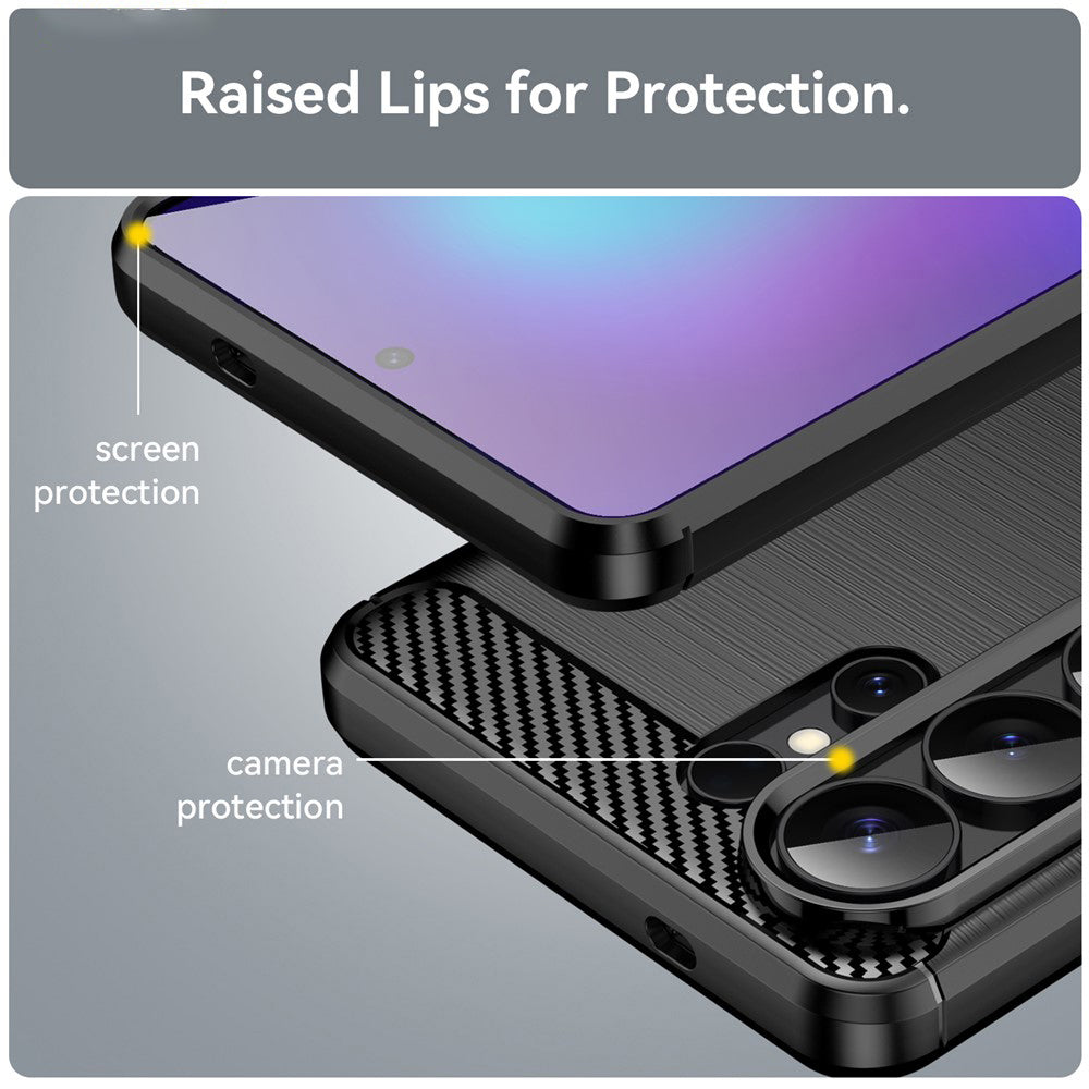 Funda para Samsung Galaxy S26 Ultra, Techsuit, Carbono, Negra