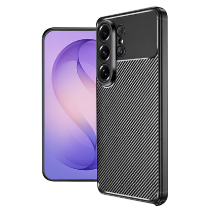 Funda para Samsung Galaxy S26 Ultra, Techsuit, CarbonFiber, Negra