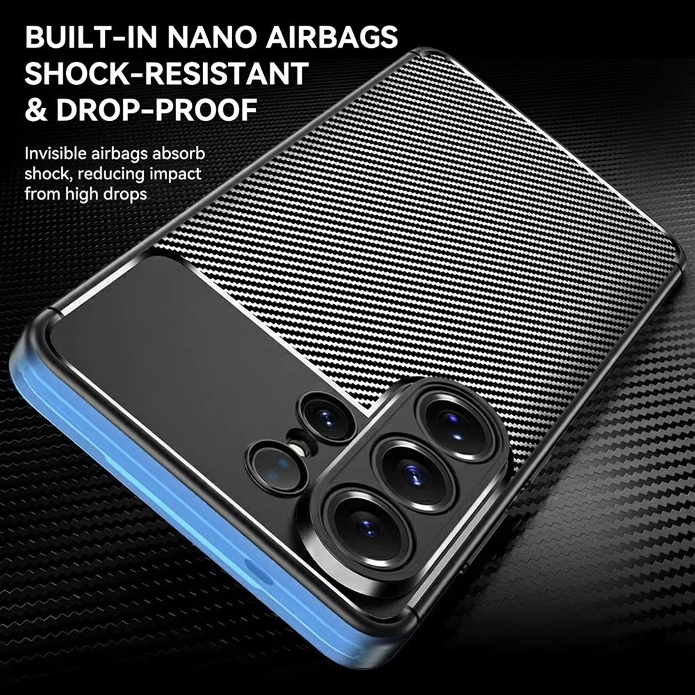 Funda para Samsung Galaxy S26 Ultra, Techsuit, CarbonFiber, Negra