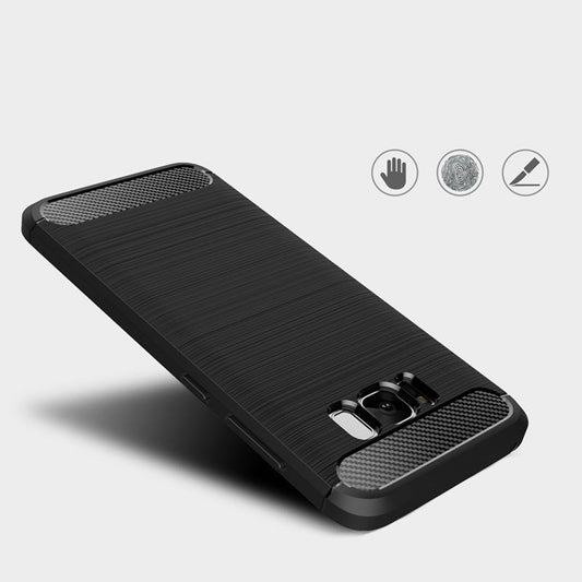 Funda para Samsung Galaxy S8 G950, Techsuit, Carbono, Negra
