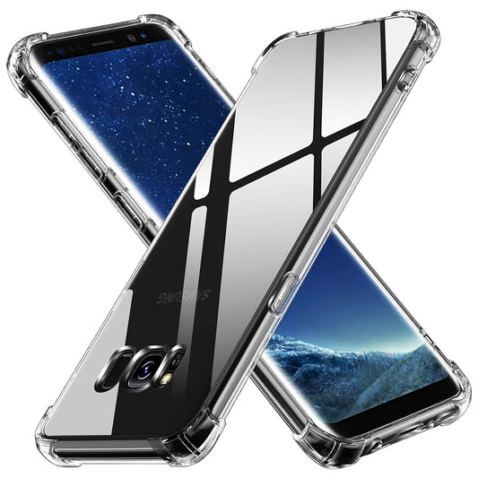 Funda para Samsung Galaxy S8+ G955, Techsuit, Antigolpes Transparente, Transparente