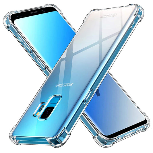 Funda para Samsung Galaxy S9 G960, Techsuit, Antigolpes Transparente, Transparente