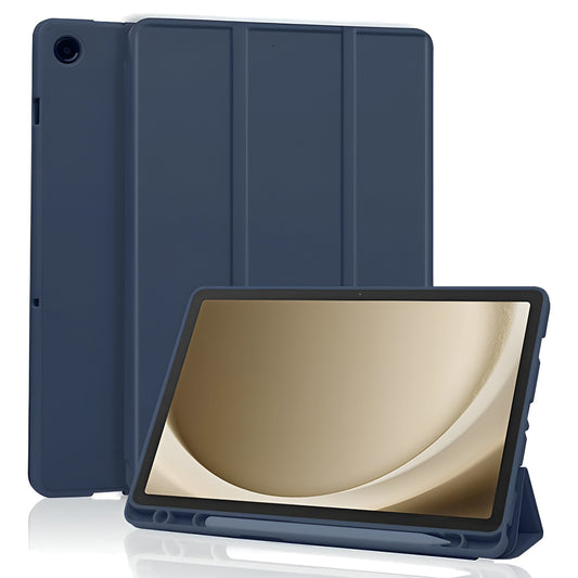 Funda para Samsung Galaxy Tab A11+ / Tab A9+, Techsuit, Flex Trifold, Azul marino